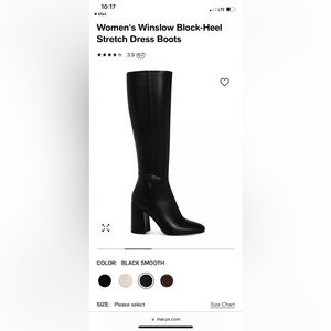 Tall black leather boots